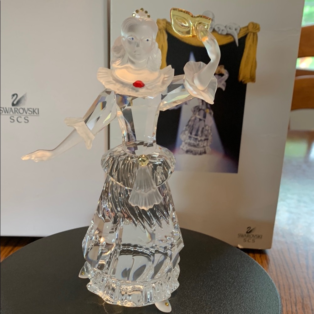 Swarovski Masquerade Columbine Sculpture with Box